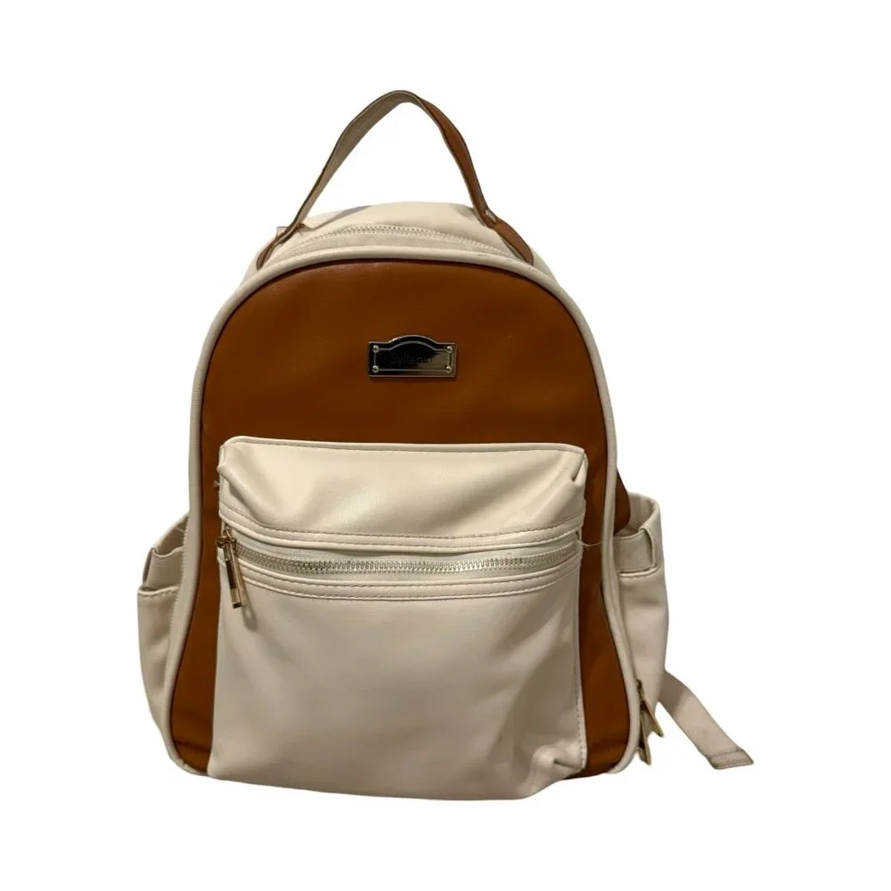 Stylish Cream and Brown Baby Bag